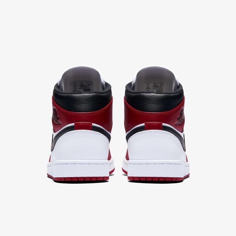 Air jordan mid chicago white online toe